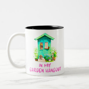 Caneca De Café Em Dois Tons No Meu Jardim de Mancha