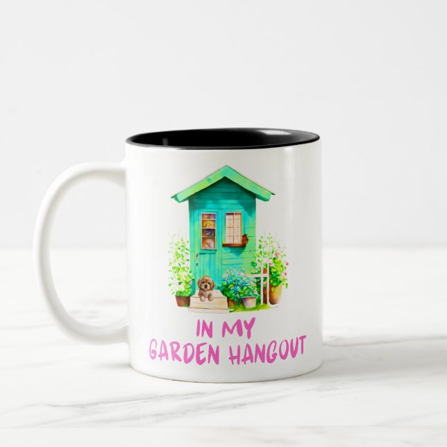 Caneca De Café Em Dois Tons No Meu Jardim de Mancha (Esquerda)