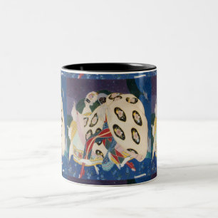 Caneca De Café Em Dois Tons NOCTURNA COM MÁSCARAS/Mascarada de Veneza