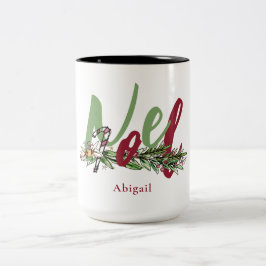 Caneca De Café Em Dois Tons Noel de Natal Personalizado