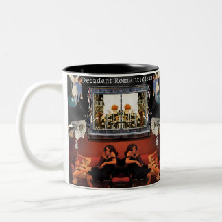 Caneca De Café Em Dois Tons Noir Collage Mug –Dialogue Over Coffee