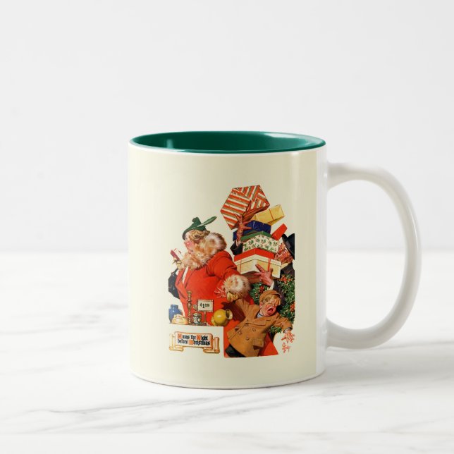 Caneca De Café Em Dois Tons Noite antes do Natal (Direita)