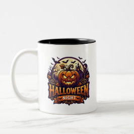 Caneca De Café Em Dois Tons Noite de Halloween