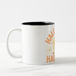 Caneca De Café Em Dois Tons Noite de Halloween Spooky Feliz Dia das Bruxas