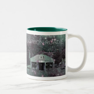 Caneca De Café Em Dois Tons Noite estrelado de Bourbon Roadie