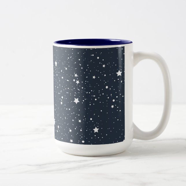 Caneca De Café Em Dois Tons Noite sob as estrelas (Direita)