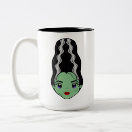 Caneca De Café Em Dois Tons Noiva de Frankenstein Broody Mug