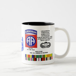 Caneca De Café Em Dois Tons Noivados da 82nd divisão aerotransportada