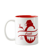 Nome Carta Santa Hat | Monograma | Inicial persona