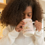Caneca De Café Em Dois Tons Nome de Criança Rosa Pastel de Beleza Moderna<br><div class="desc">Nome de Criança Rosa Pastel de Beleza Moderna</div>