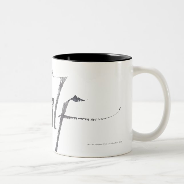 Caneca De Café Em Dois Tons Nome do Gandalf texturizado (Direita)
