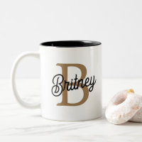 Nome do Monograma Elegante Moderno Script Dourado
