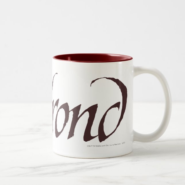 Caneca De Café Em Dois Tons Nome ELROND™ Sólido (Direita)