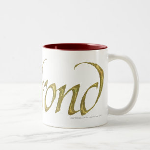 Caneca De Café Em Dois Tons Nome ELROND™ Texturizado