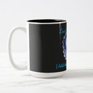 Caneca De Café Em Dois Tons Nome Personalizado Amor Você até a Lua Aquarela Lu
