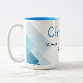 Caneca De Café Em Dois Tons Nome Personalizado Citação Inspiradora de Encoraja