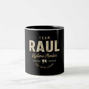 Caneca De Café Em Dois Tons Nome Personalizado do Membro do Tempo de Vida do T