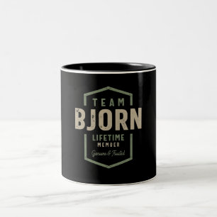 Caneca De Café Em Dois Tons Nome Personalizado do Membro do Tempo de Vida do T