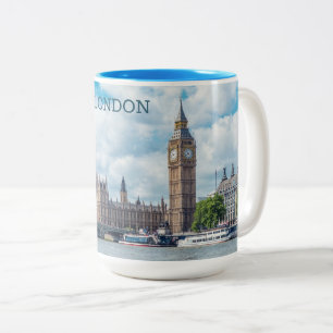 Caneca De Café Em Dois Tons Nome Personalizado Londres