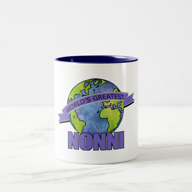 Caneca De Café Em Dois Tons Nonni Mais Incrível do Mundo (Centro)