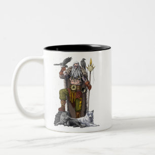 Caneca De Café Em Dois Tons Norse Viking God Odin