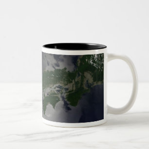 Caneca De Café Em Dois Tons Norte e Sul Coreia,