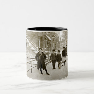 CANECA DE CAFÉ EM DOIS TONS NORTH LINCOLN PARK CHICAGO W. DO MENOMINEE 1890