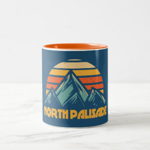 Caneca De Café Em Dois Tons North Palisade Califórnia Turquesa Retro