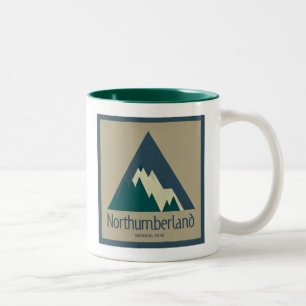 Caneca De Café Em Dois Tons Northumberland National Park Rustic