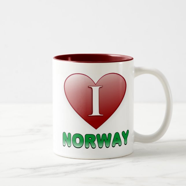 Caneca De Café Em Dois Tons Noruega (Direita)