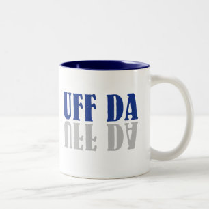 Caneca De Café Em Dois Tons Norueguês sueco escandinavo engraçado de UFF a