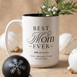 Caneca De Café Em Dois Tons Nós Amamos Você Melhor Mãe de Todos Presente de Na