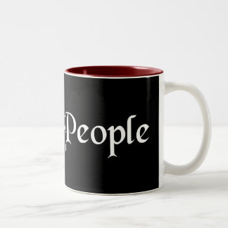 Caneca De Café Em Dois Tons Nós as pessoas da pia batismal antiga B&W