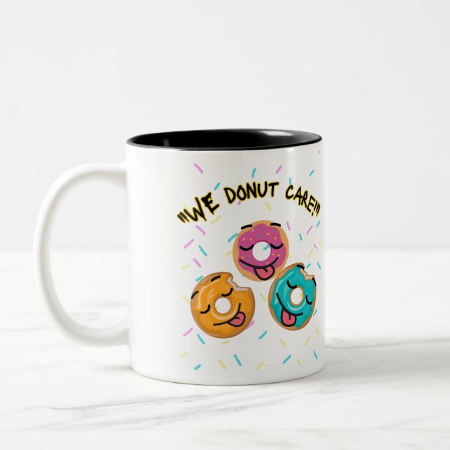 Caneca De Café Em Dois Tons nós rosquinha (Esquerda)