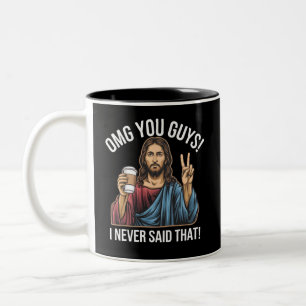Caneca De Café Em Dois Tons Nossa, gente, eu nunca disse aquilo