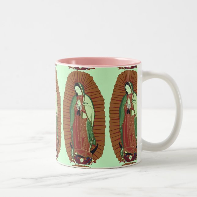 Caneca De Café Em Dois Tons Nossa Senhora de Guadalupe (Direita)