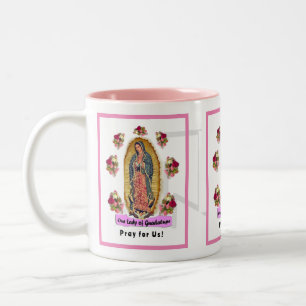 Caneca De Café Em Dois Tons Nossa Senhora de Guadalupe