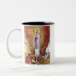 Caneca De Café Em Dois Tons Nossa Senhora de Lourdes