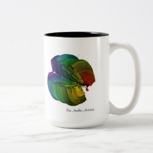 Caneca De Café Em Dois Tons Nossas agulhas modulam