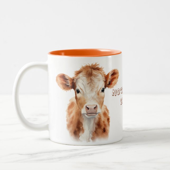 Caneca De Café Em Dois Tons Not today heifer (Esquerda)