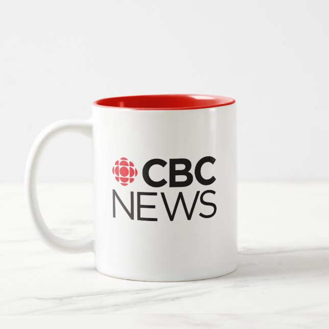 Caneca De Café Em Dois Tons Notícias da CBC (Esquerda)
