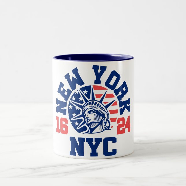 Caneca De Café Em Dois Tons Nova Iorque 1624 (Centro)