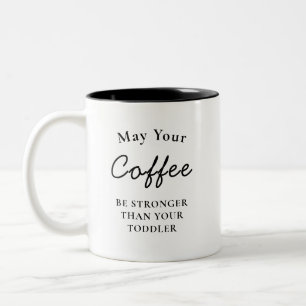 Caneca De Café Em Dois Tons Nova Mãe Engraçada Oferece Dia de as mães de Tipog