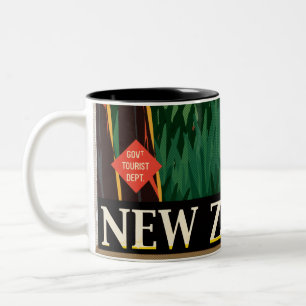 Caneca De Café Em Dois Tons Nova Zelândia