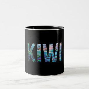 CANECA DE CAFÉ EM DOIS TONS NOVA ZELÂNDIA KIWI SIMPLES PAUA