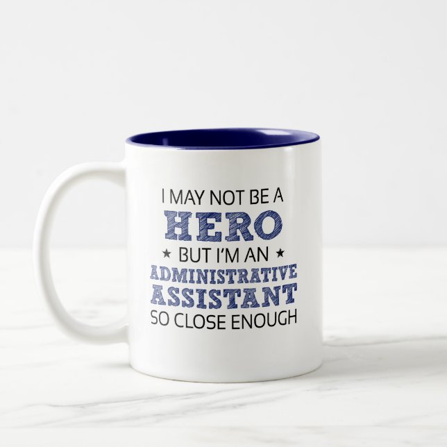 Caneca De Café Em Dois Tons Novidade do Assistente Administrativo Humor (Esquerda)