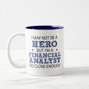 Caneca De Café Em Dois Tons Novidade Humor do Trabalho do Analista Financeiro