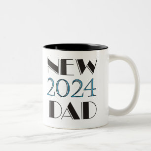 Caneca De Café Em Dois Tons novo papai 2024