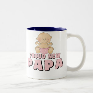 CANECA DE CAFÉ EM DOIS TONS NOVO PAPAIZINHO ORGULHOSO