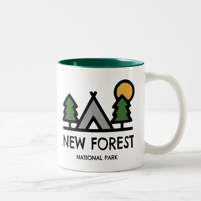 Caneca De Café Em Dois Tons Novo Parque Nacional Florestal (Direita)